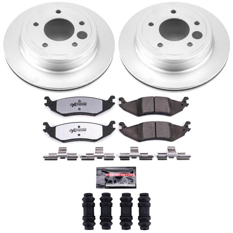 Power Stop 04-06 Ford E-150 Rear Z36 Coated Truck & Tow Brake Kit