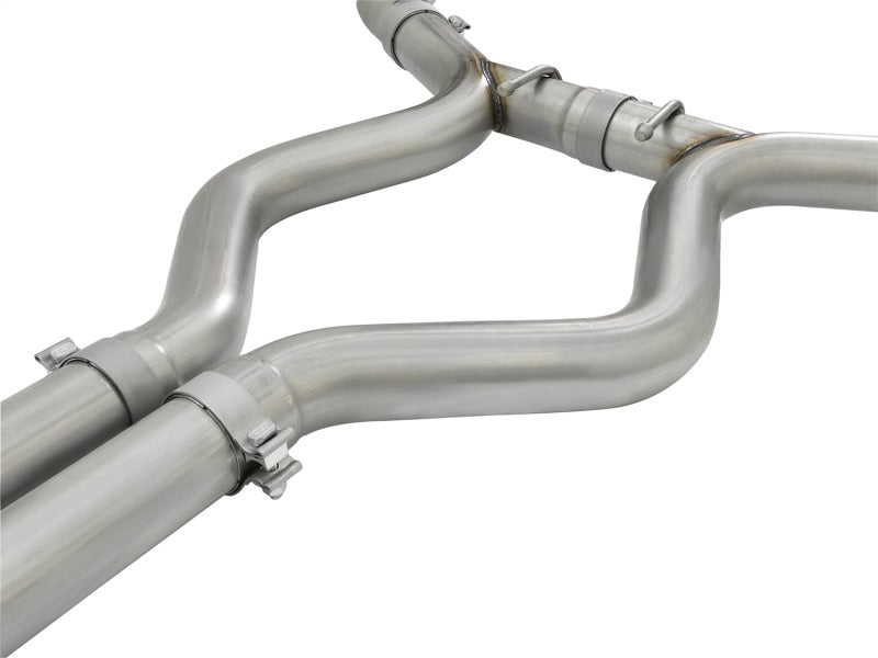 aFe MACH Force-Xp 3" 304 Stainless Steel Cat-Back Exhaust w/ Polished Tips for 2015-2017 Ford Mustang GT & V6