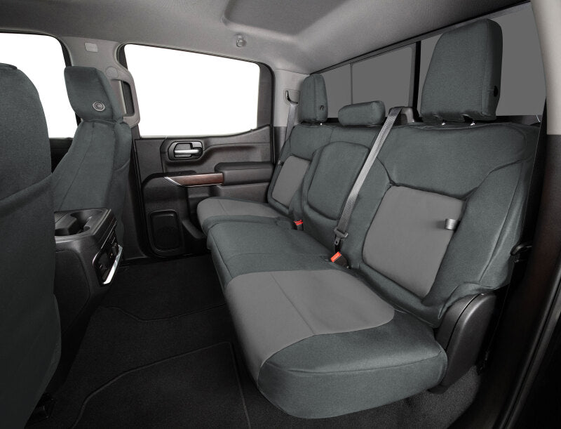 Covercraft 22-24 Chevrolet Silverado Endura PrecisionFitFront Row Seat Covers - Charcoal/Silver