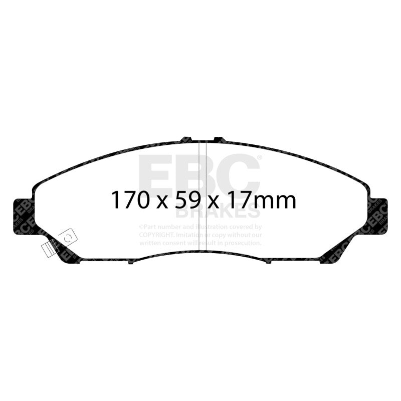 EBC 07-13 Acura MDX 3.7 Greenstuff Front Brake Pads