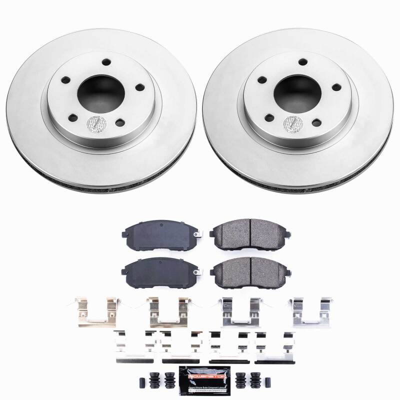 Power Stop 99-01 Nissan Maxima Front Z23 Coated Brake Kit