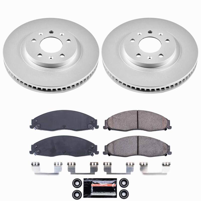 Power Stop 03-07 Cadillac CTS Front Z23 Coated Brake Kit
