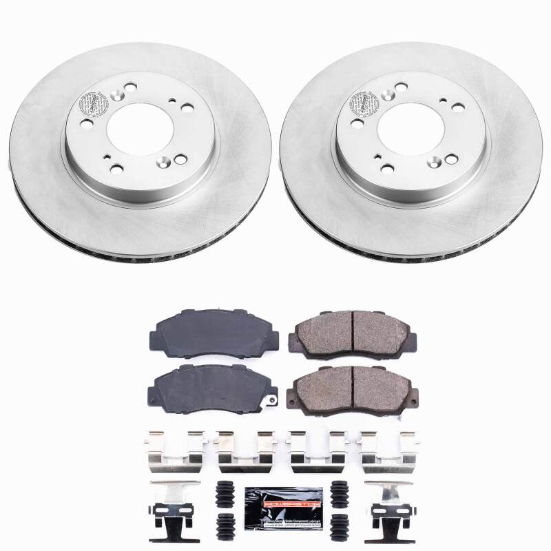 Power Stop 97-01 Acura Integra Front Z23 Coated Brake Kit