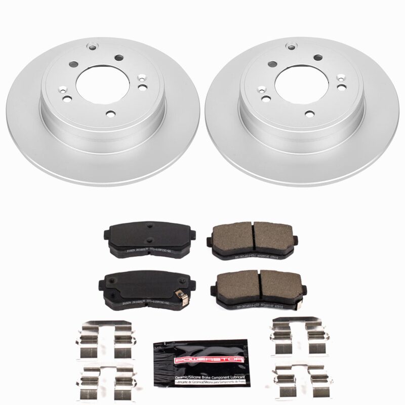 Power Stop 16-19 Hyundai Sonata Rear Z23 Coated Brake Kit
