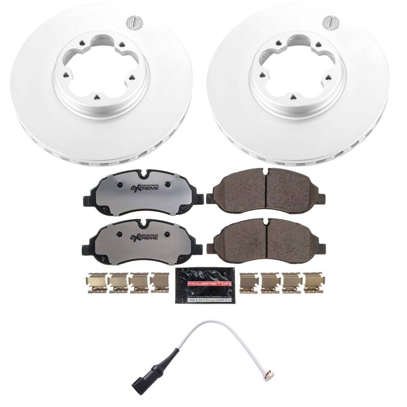 Power Stop 20-24 Ford Transit-350 HD Front Z36 Coated Truck & Tow Brake Kit