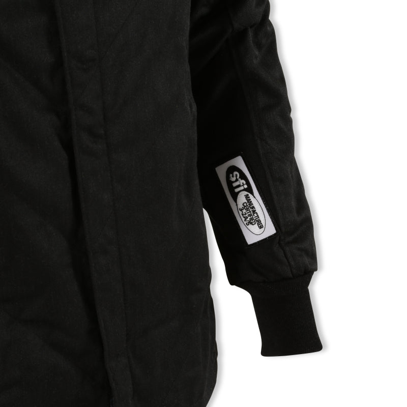 RaceQuip Black Chevron-5 Jacket SFI-5 - 3XL
