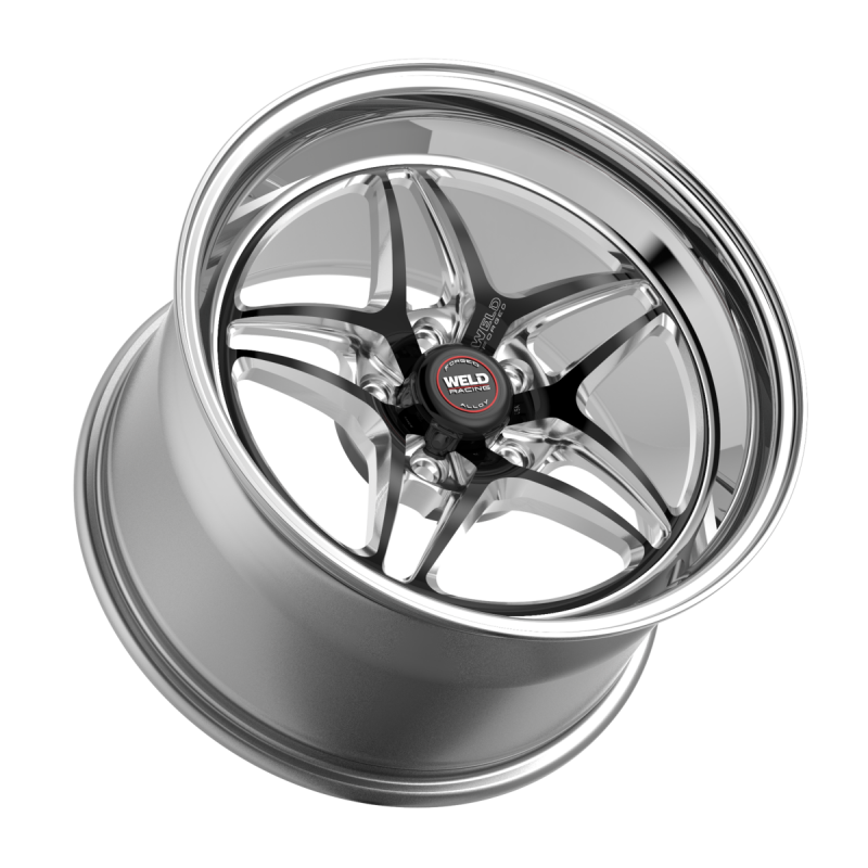 Weld S81 18x9.5 / 5x120.65 / 6.6 BS / 3.18 HB - Black Center - Polished Shell - Non-BL Wheel