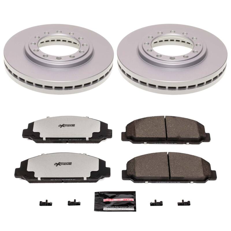 Power Stop 20-22 Isuzu NPR-XD Front Z36 Coated Truck & Tow Brake Kit