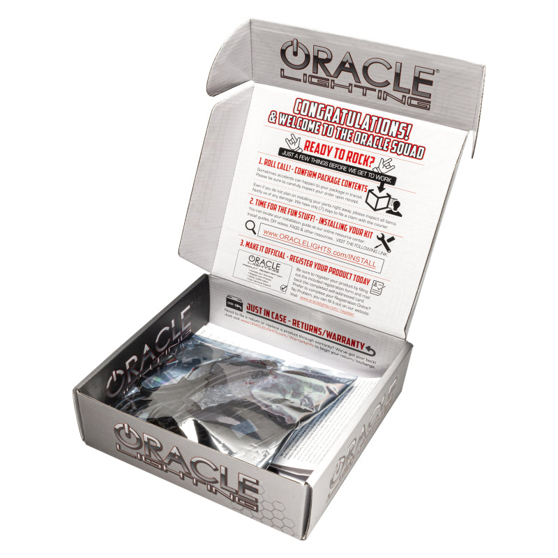 Oracle 15-23 Dodge Charger LED Headlight Projector Halo Kit - Red