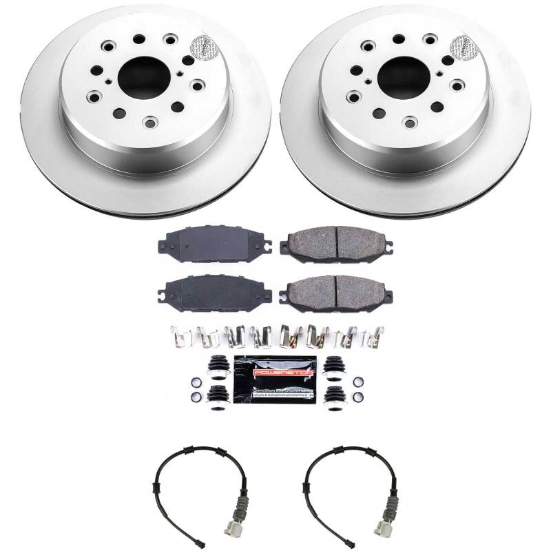Power Stop 93-94 Lexus LS400 Rear Z23 Coated Brake Kit