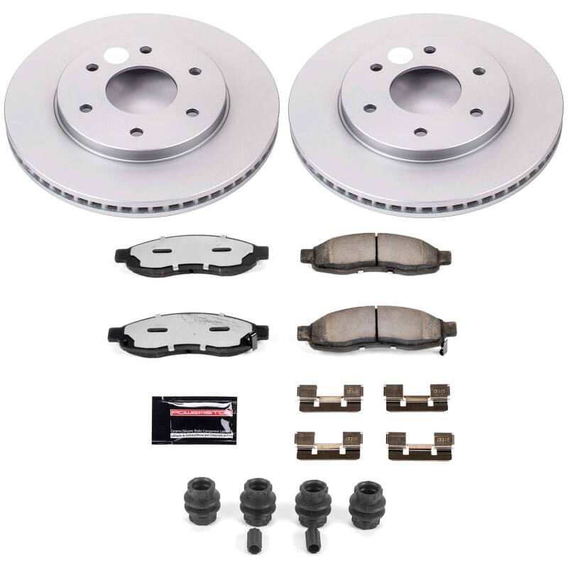 Power Stop 04-05 Infiniti QX56 Front Z36 Coated Truck & Tow Brake Kit