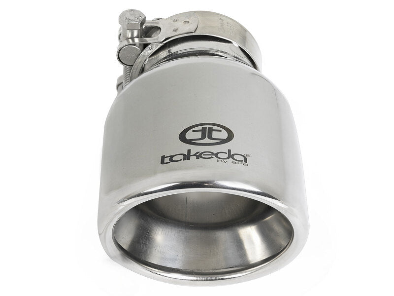 afe Takeda Universal Exhaust Tip 2-1/2 IN Inlet x 4 IN Outlet x 6 IN L