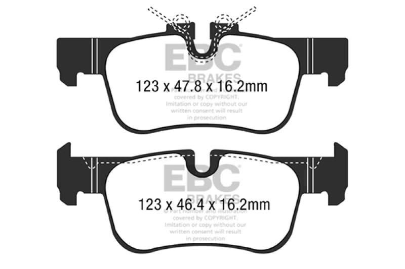 EBC 16-18 BMW X1 Yellowstuff Rear Brake Pads