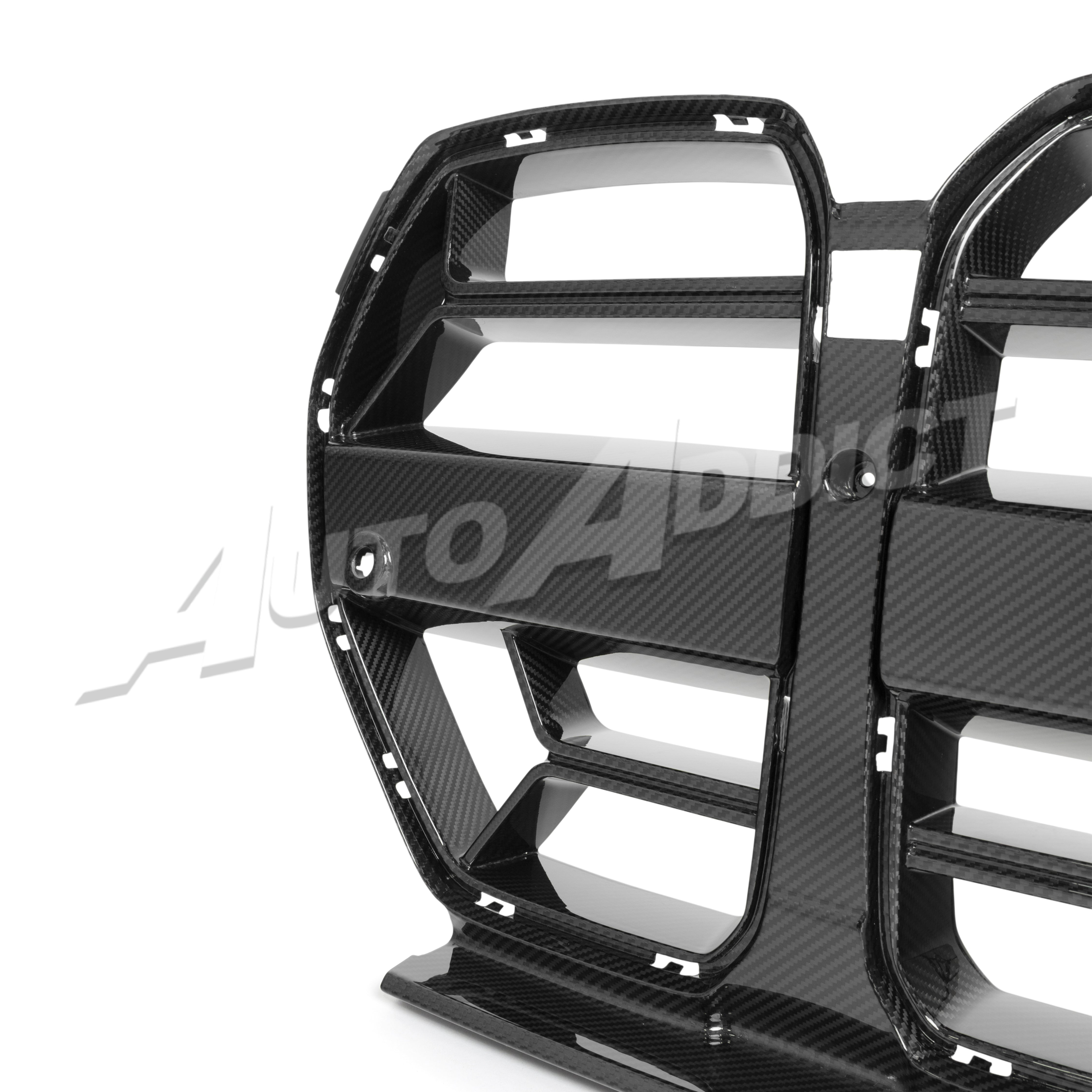 2021-2026 BMW G82 G83 M4 Dry Gloss Double Sided Carbon Fiber Lower Grill without ACC