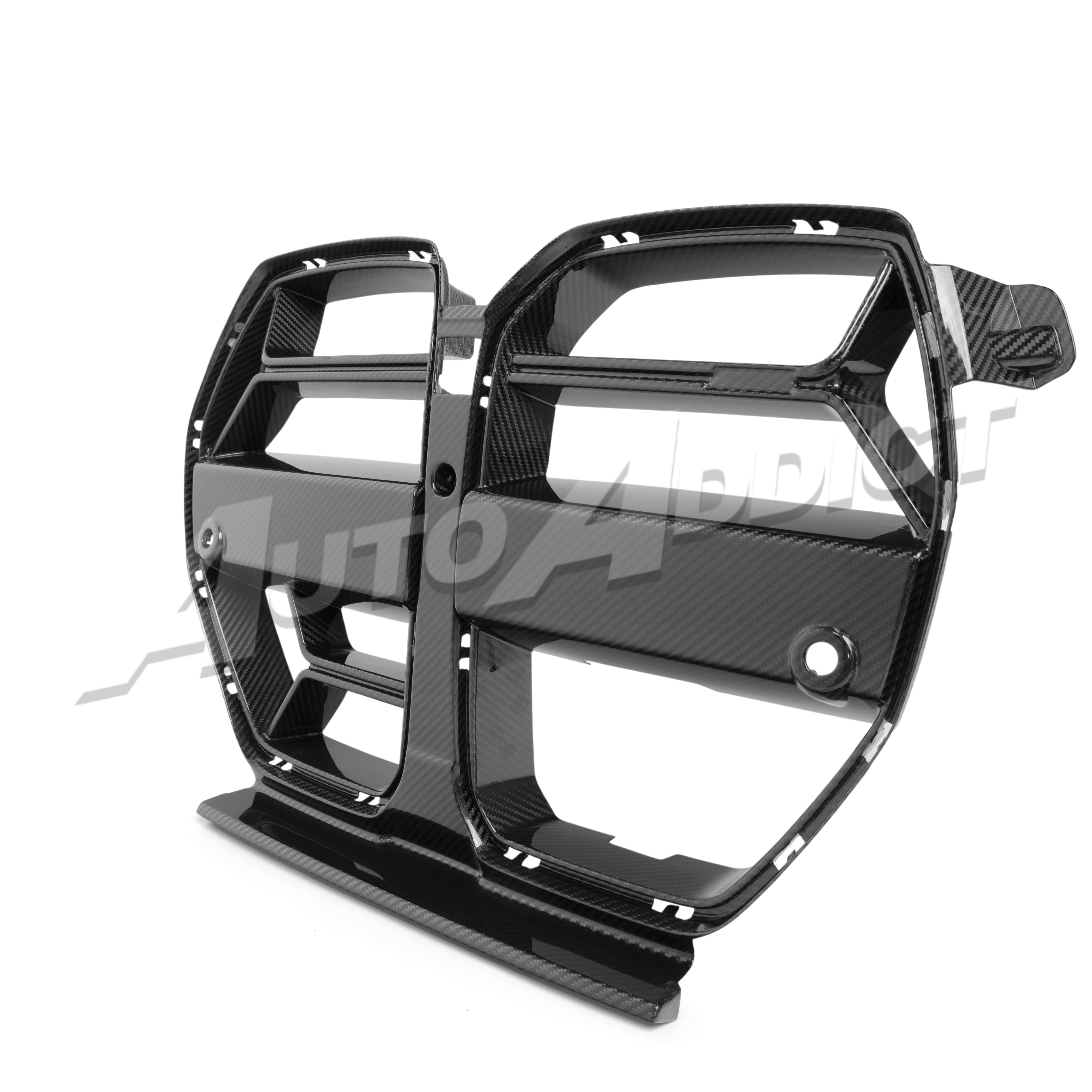 2021-2026 BMW G82 G83 M4 Dry Gloss Double Sided Carbon Fiber Lower Grill without ACC
