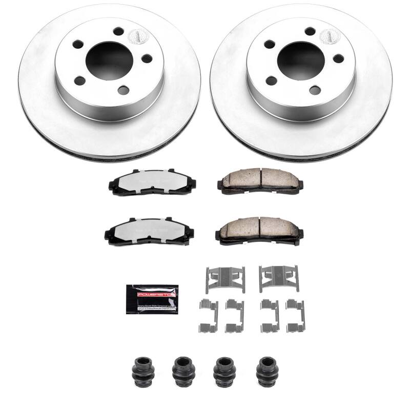 Power Stop 95-01 Ford Explorer Front Z36 Coated Truck & Tow Brake Kit