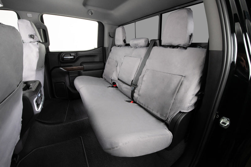 Covercraft 19-24 Chevrolet Silverado Polycotton SeatSaver Custom Second Row Seat Covers - Grey