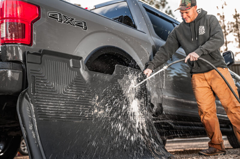 Husky Liners 2019+ Ford Ranger SuperCrew Cab Weatherbeater Black Front &amp; 2nd Seat Floor Liners