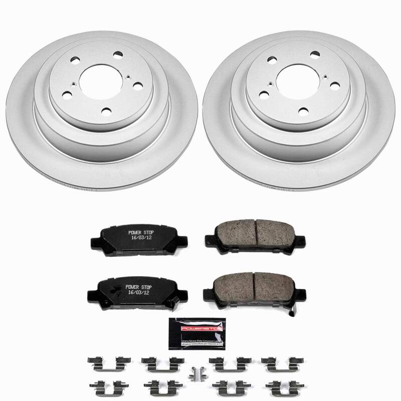 Power Stop 98-03 Subaru Forester Rear Z23 Coated Brake Kit