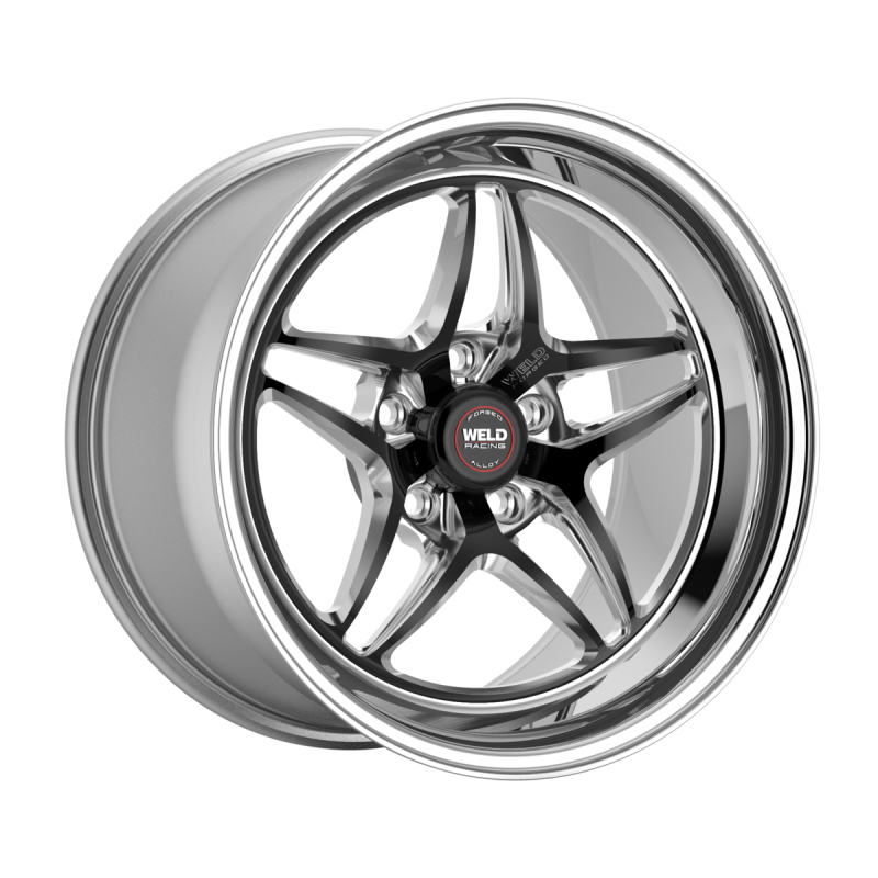 Weld S81 17x5 / 5x112 / 2.2 BS / 3.18 HB - Black Center - Polished Shell - Non-BL Wheel