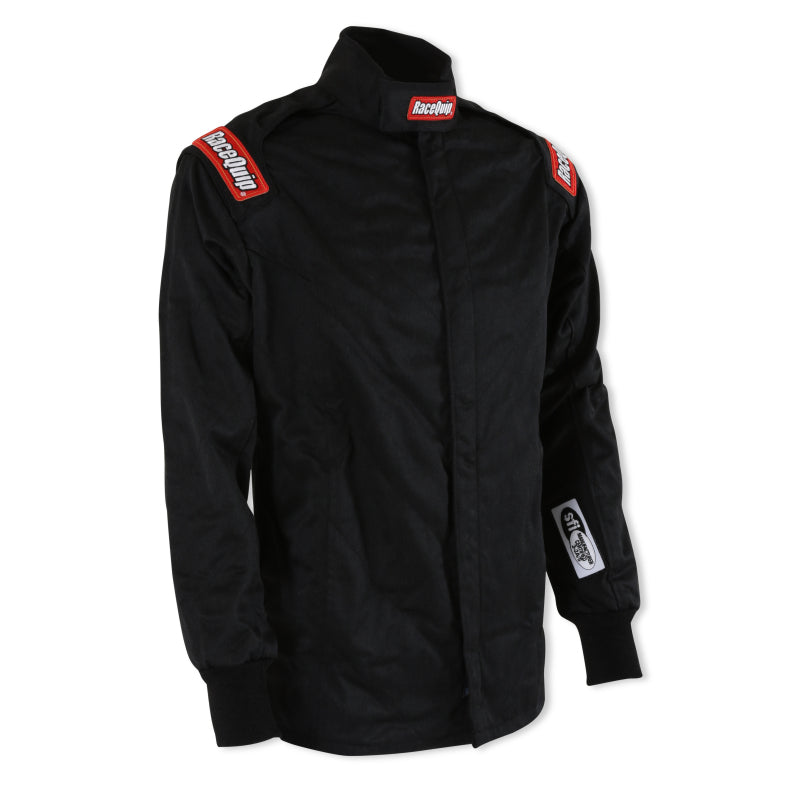 RaceQuip Black Chevron-5 Jacket SFI-5 - Medium