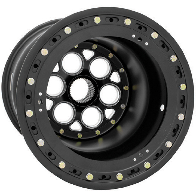 Weld Magnum Sprint 15x18/42-Spline/6 BS-Black Center-Black Shell-Black OBL-Black Cover Wheel