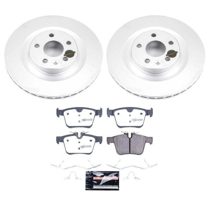 Power Stop 19-25 Volvo S60 Rear Z36 Coated Truck & Tow Brake Kit