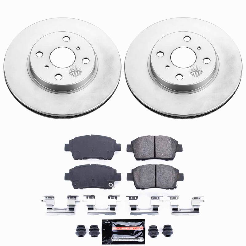 Power Stop 01-05 Toyota Echo Front Z23 Coated Brake Kit