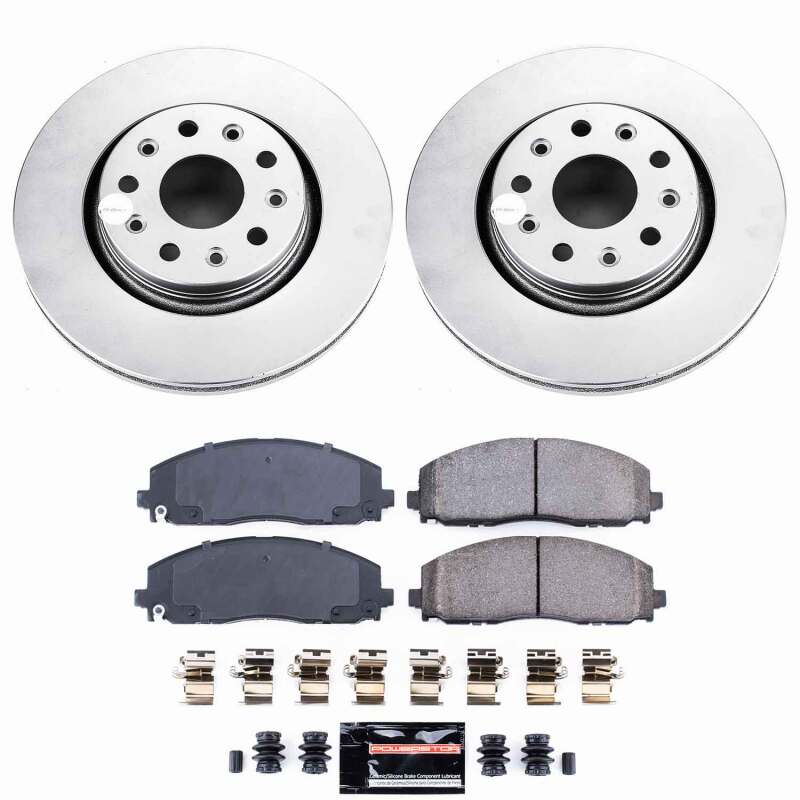 Power Stop 20-25 Jeep Gladiator Front Z23 Coated Brake Kit