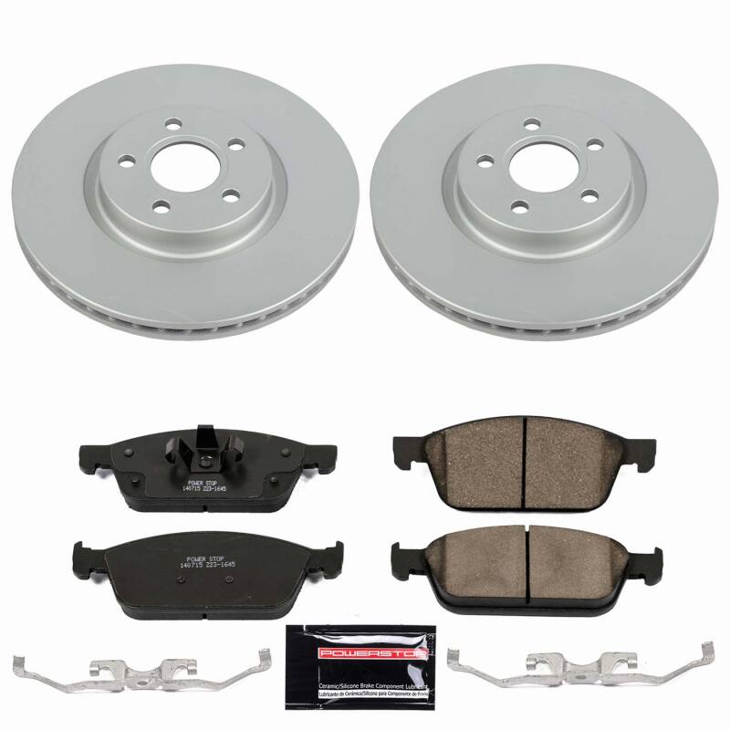 Power Stop 18-23 Ford Transit Connect Front Z23 Coated Brake Kit