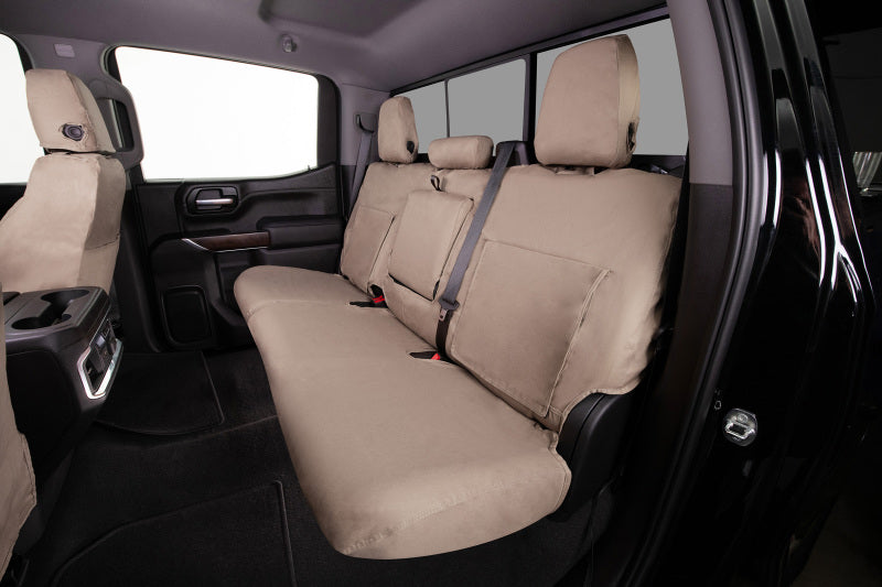 Covercraft 19-24 Dodge Ram Polycotton SeatSaver Custom Front Row Seat Covers - Taupe