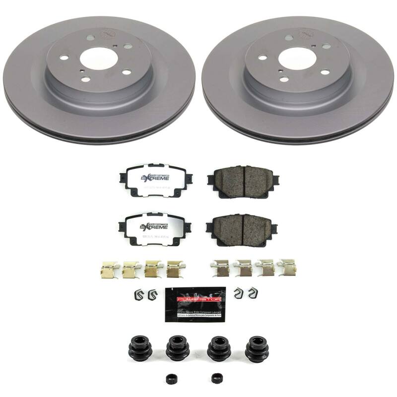 Power Stop 2025 Toyota RAV4 Rear Z36 Coated Truck & Tow Brake Kit