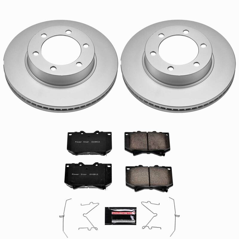 Power Stop 01-02 Toyota Sequoia Front Z23 Coated Brake Kit