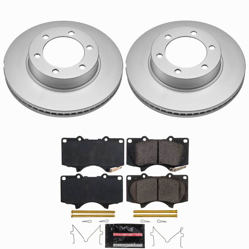 Power Stop 01-07 Toyota Sequoia Front Z23 Coated Brake Kit