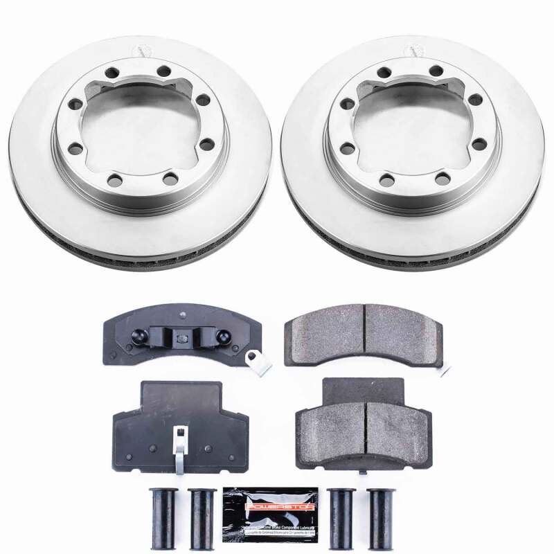 Power Stop 90-00 Chevrolet K3500 Front Z23 Coated Brake Kit