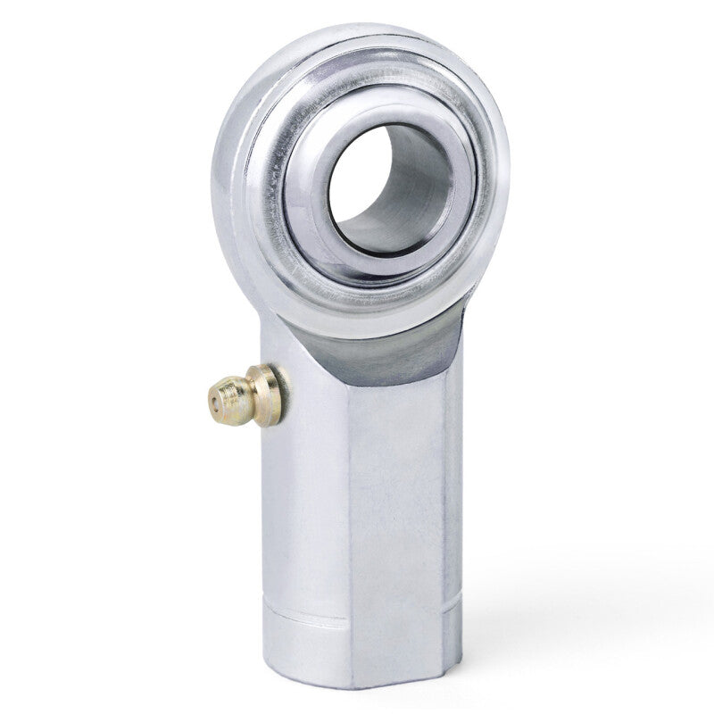 QA1 C Series 2-Pc Rod End - Female/Left Hand - .625in Bore x 5/8-18 w/Zerk - Carbon Steel