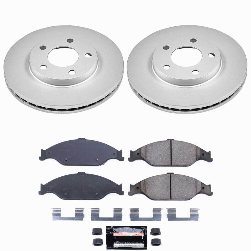 Power Stop 99-04 Ford Mustang Front Z23 Coated Brake Kit