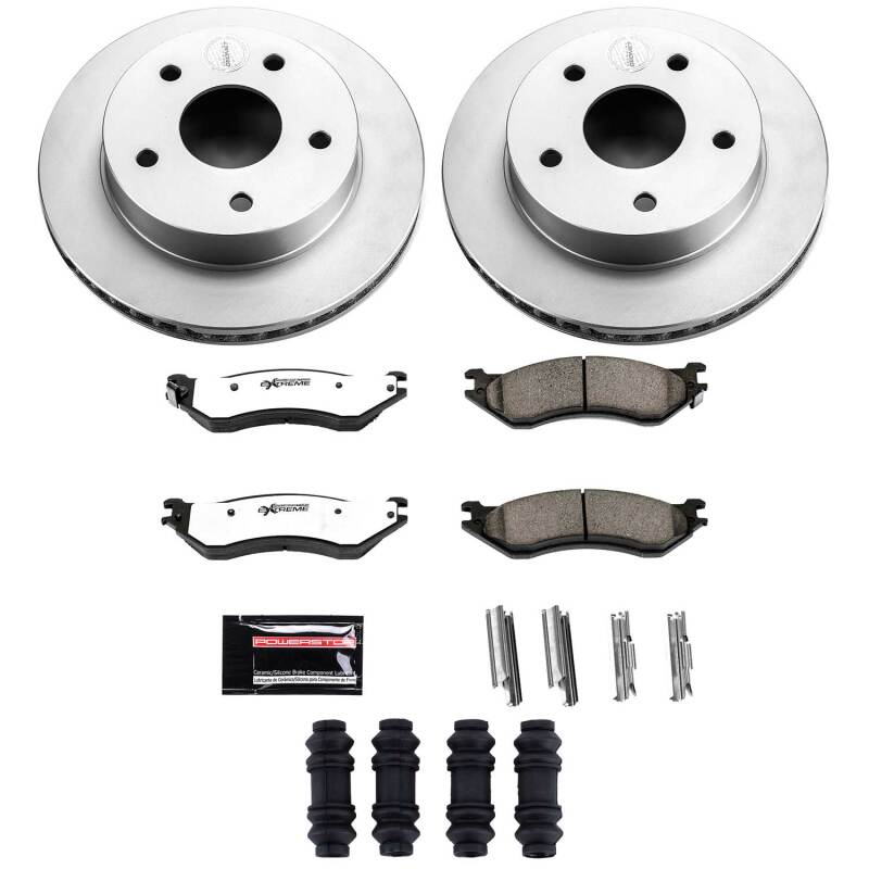 Power Stop 00-01 Dodge Ram 1500 Front Z36 Coated Truck & Tow Brake Kit
