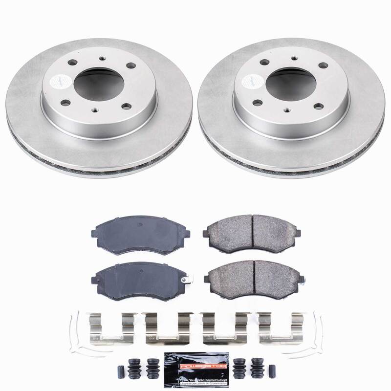 Power Stop 96-98 Nissan 240SX Front Z23 Coated Brake Kit
