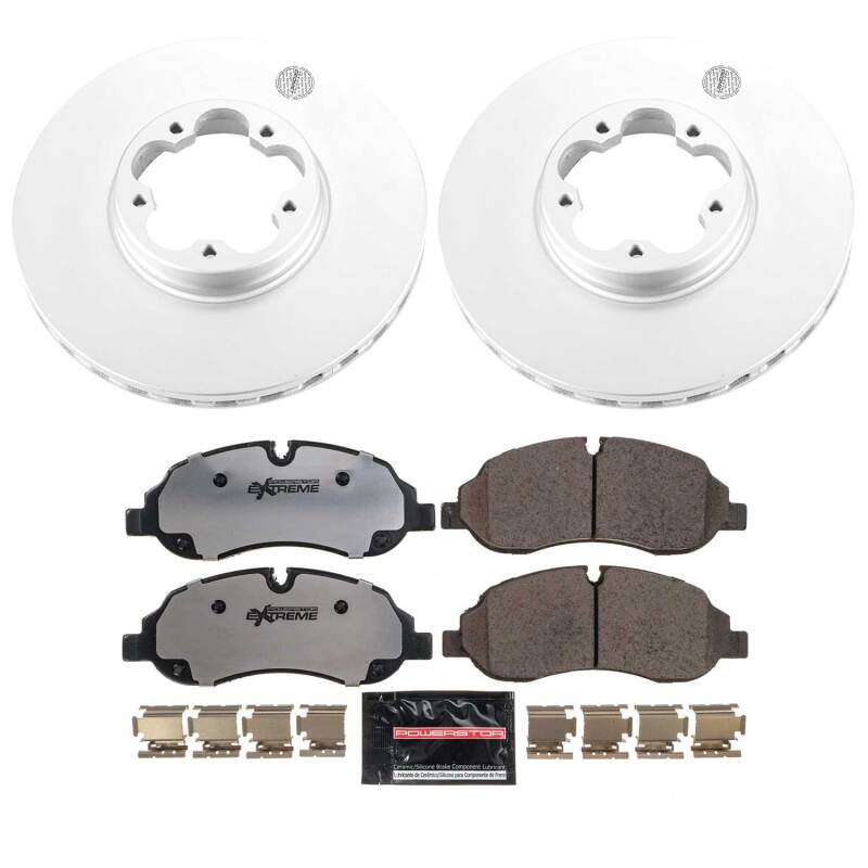 Power Stop 15-19 Ford Transit-350 HD Front Z36 Coated Truck & Tow Brake Kit