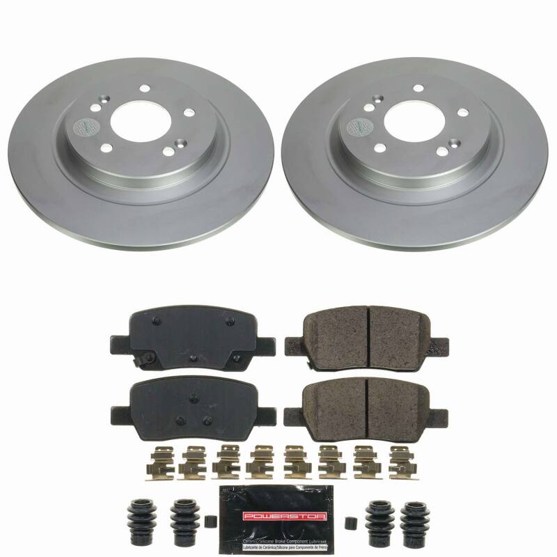 Power Stop 21-26 Hyundai Santa Fe Rear Z23 Coated Brake Kit