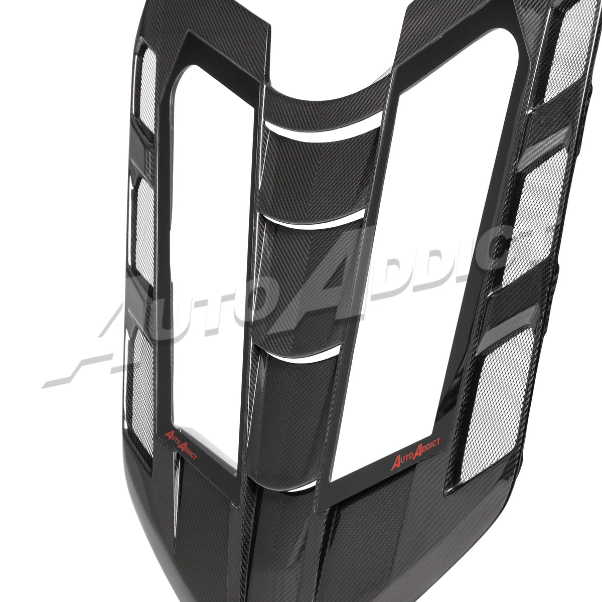 Auto Addict USA C8 Corvette double sided dry carbon fiber split window detail