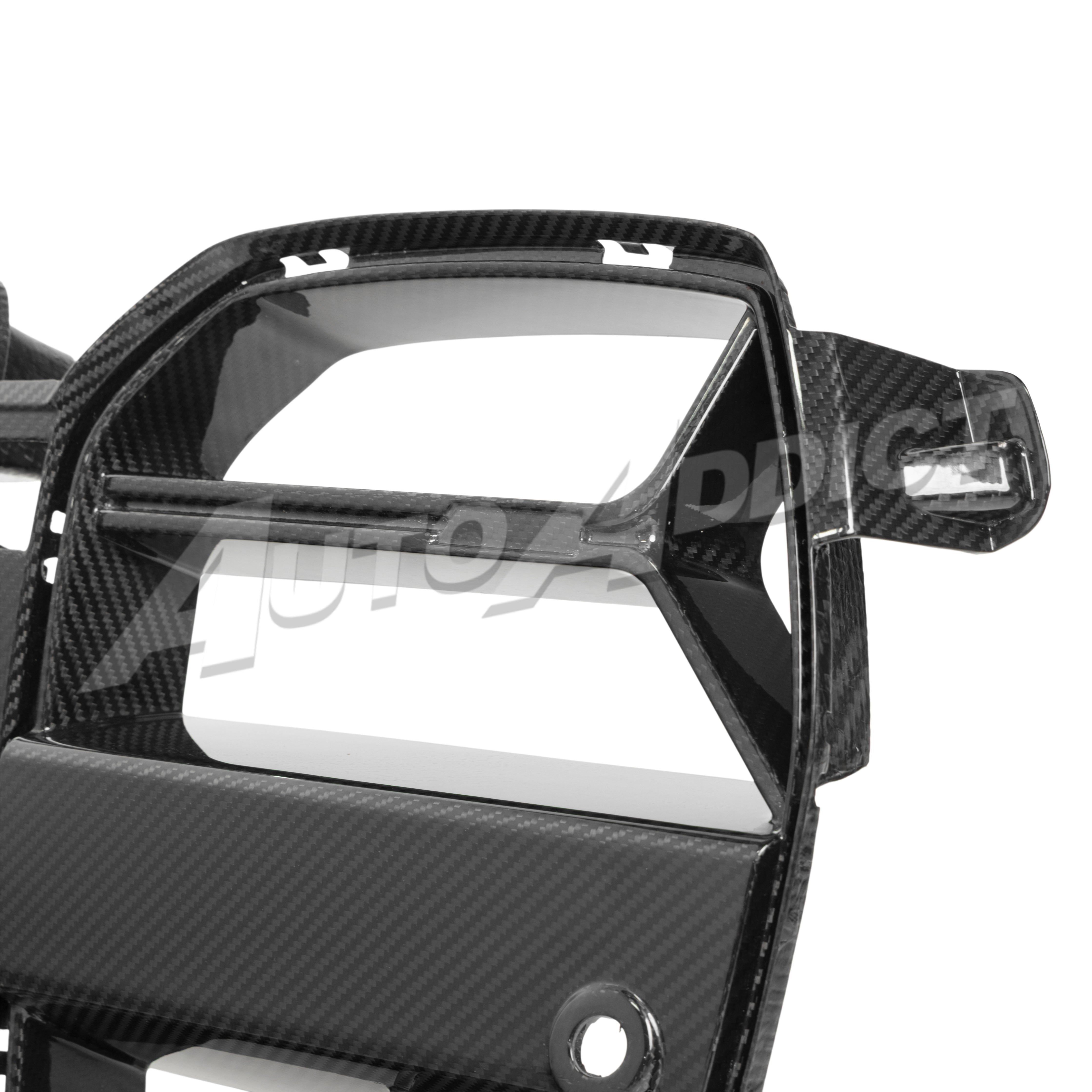 2021-2026 BMW G82 G83 M4 Dry Gloss Double Sided Carbon Fiber Lower Grill without ACC