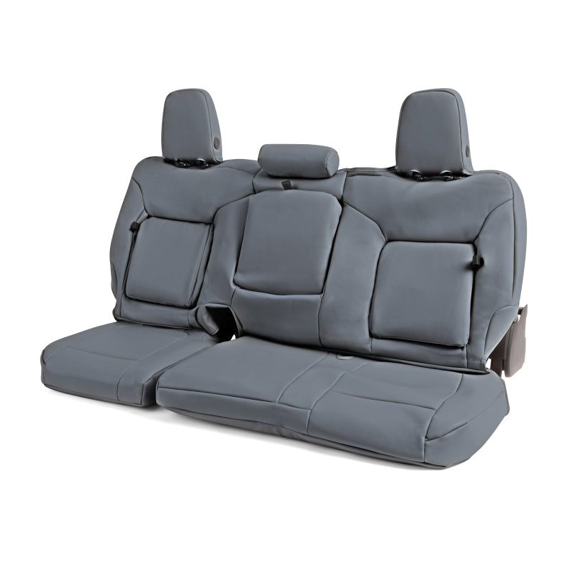 Covercraft 15-22 Chevrolet Colorado/GMC Leatherette PrecisionFitFront Row Seat Covers - Med Grey