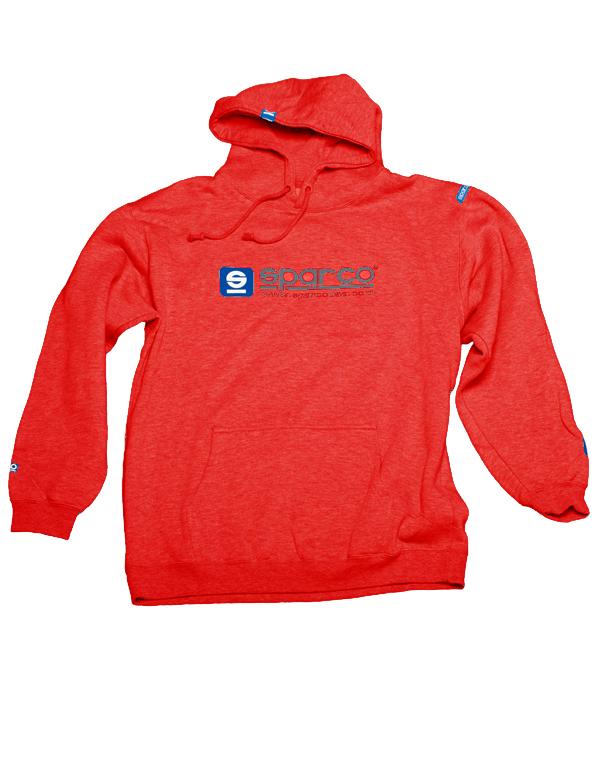Sparco Sweatshirt Hooded WWW Red SMALL
