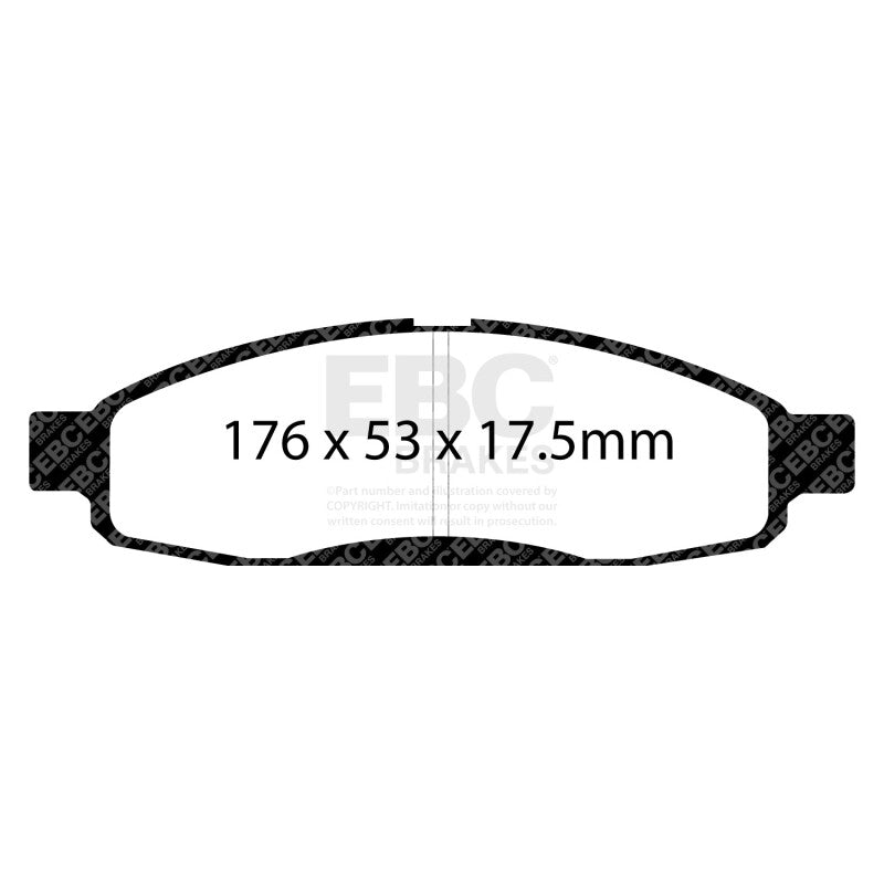 EBC 05-06 Infiniti QX56 5.6 (Bosch) Greenstuff Front Brake Pads