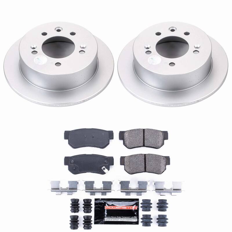 Power Stop 07-10 Hyundai Elantra Rear Z23 Coated Brake Kit