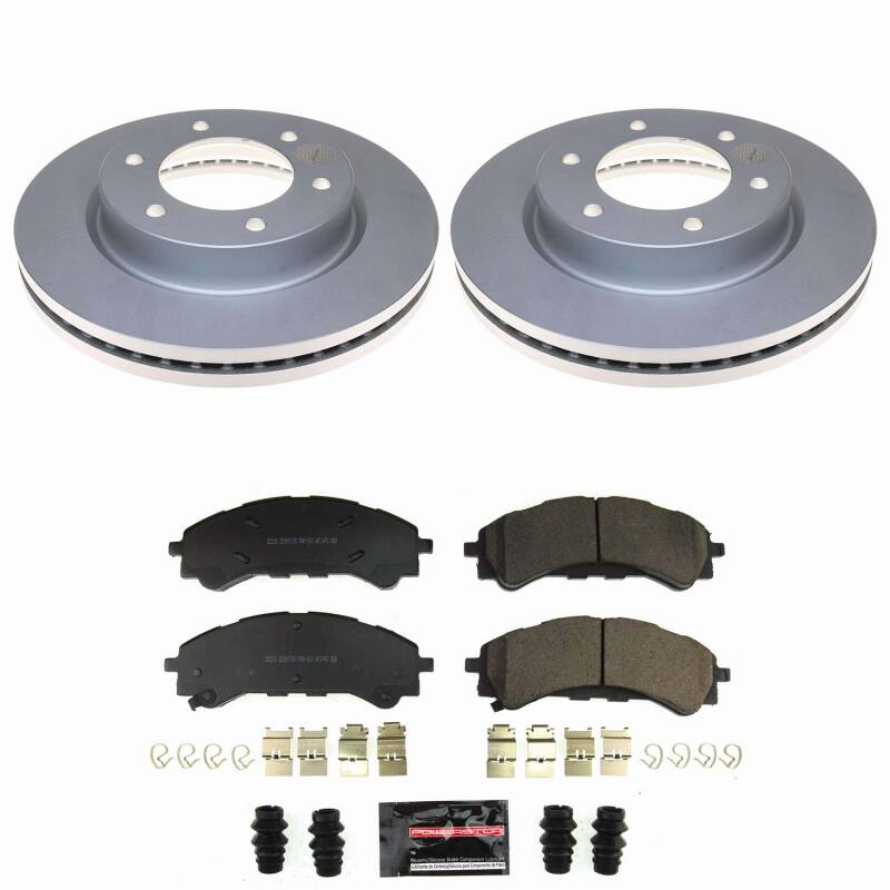Power Stop 21-25 Ford Bronco Front Z23 Coated Brake Kit