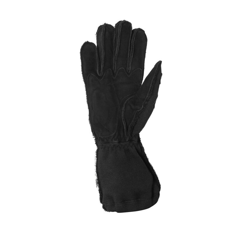 RaceQuip 356 Series 2 Layer Nomex Outseam Race Gloves SFI 3.3 / 5 All Black & Black 2X-Large