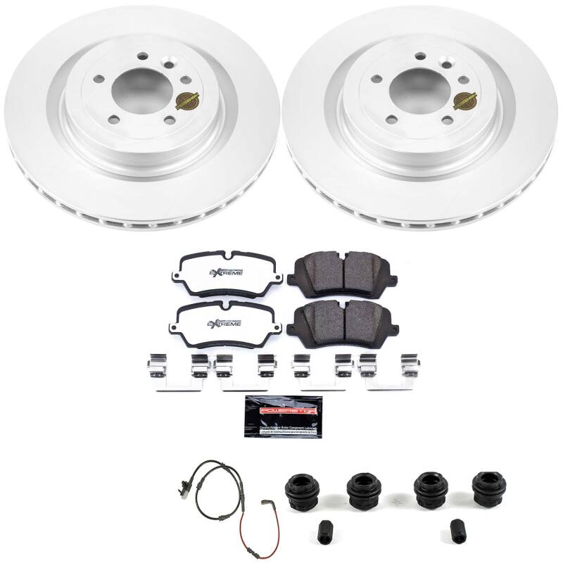Power Stop 13-22 Land Rover Range Rover Rear Z36 Coated Truck & Tow Brake Kit